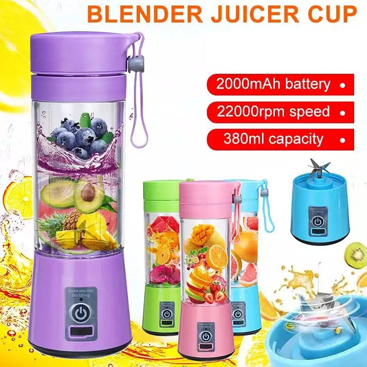 Picture of Portable USB Rechargeable Fruit Juicer & Blender Cup