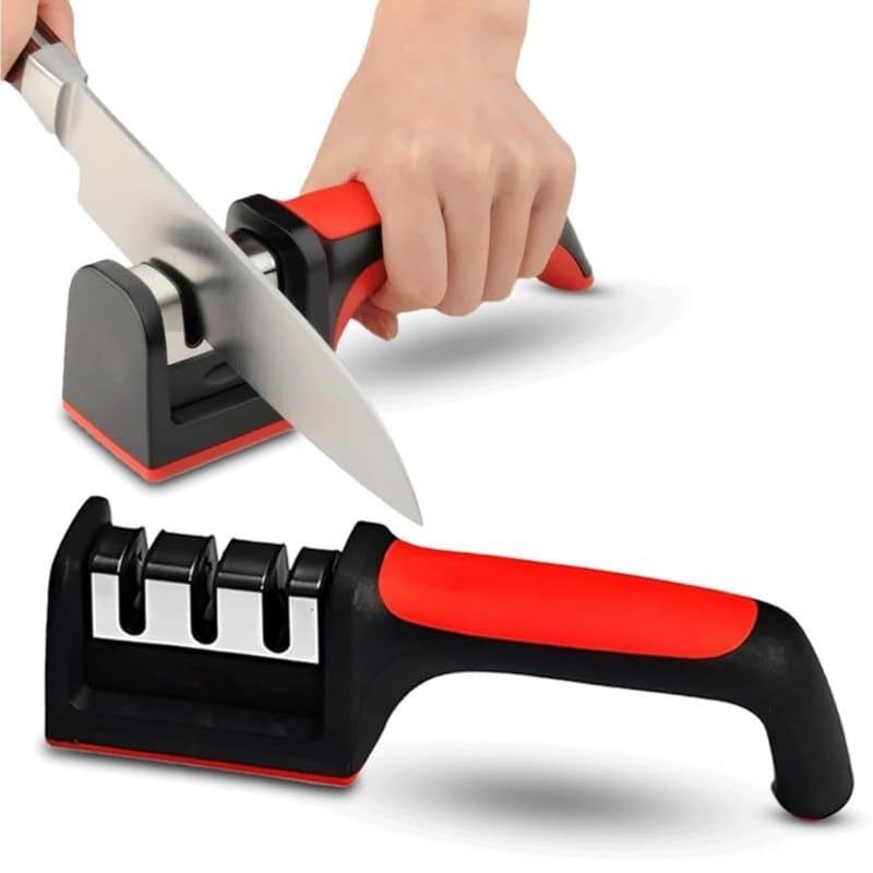 Picture of 3-in-1 Manual Knife Sharpener for Steel & Ceramic Knives