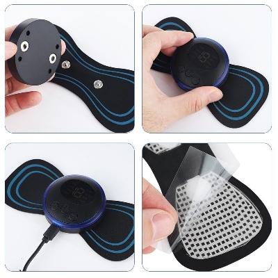 Picture of Rechargeable EMS Mini Muscle Massager for Full Body-Black