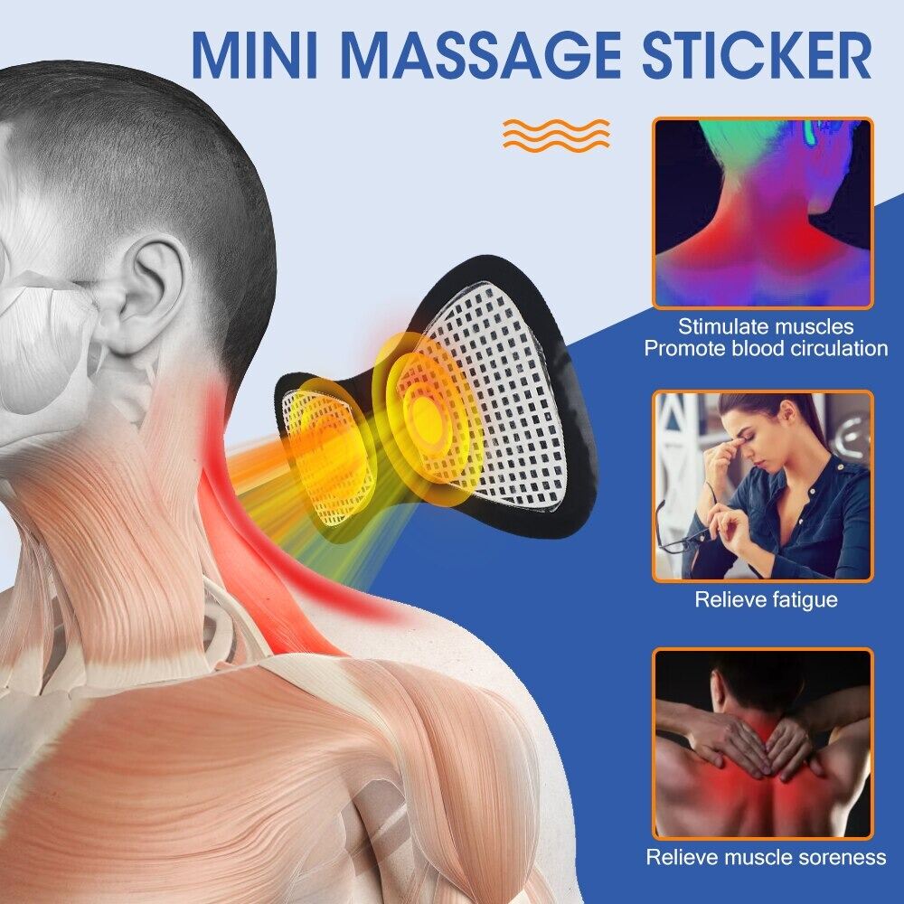 Picture of Rechargeable EMS Mini Muscle Massager for Full Body-Black