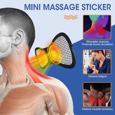 Picture of Rechargeable EMS Mini Muscle Massager for Full Body-Black