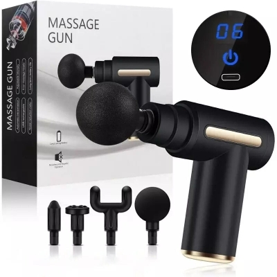 Picture of Portable Deep Tissue Percussion Mini Massager-Black