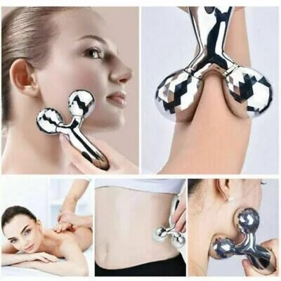 Picture of 3D Facial & Body Massage Roller-Silver