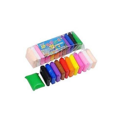 Picture of 12-Color Soft Air-Dry Modeling Clay Set-Multicolor