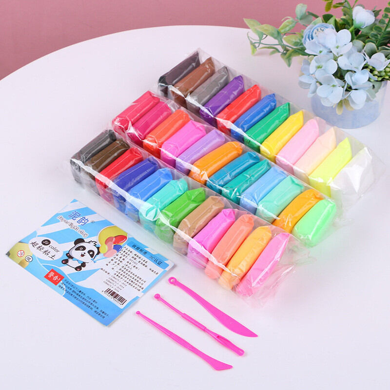 Picture of 12-Color Soft Air-Dry Modeling Clay Set-Multicolor