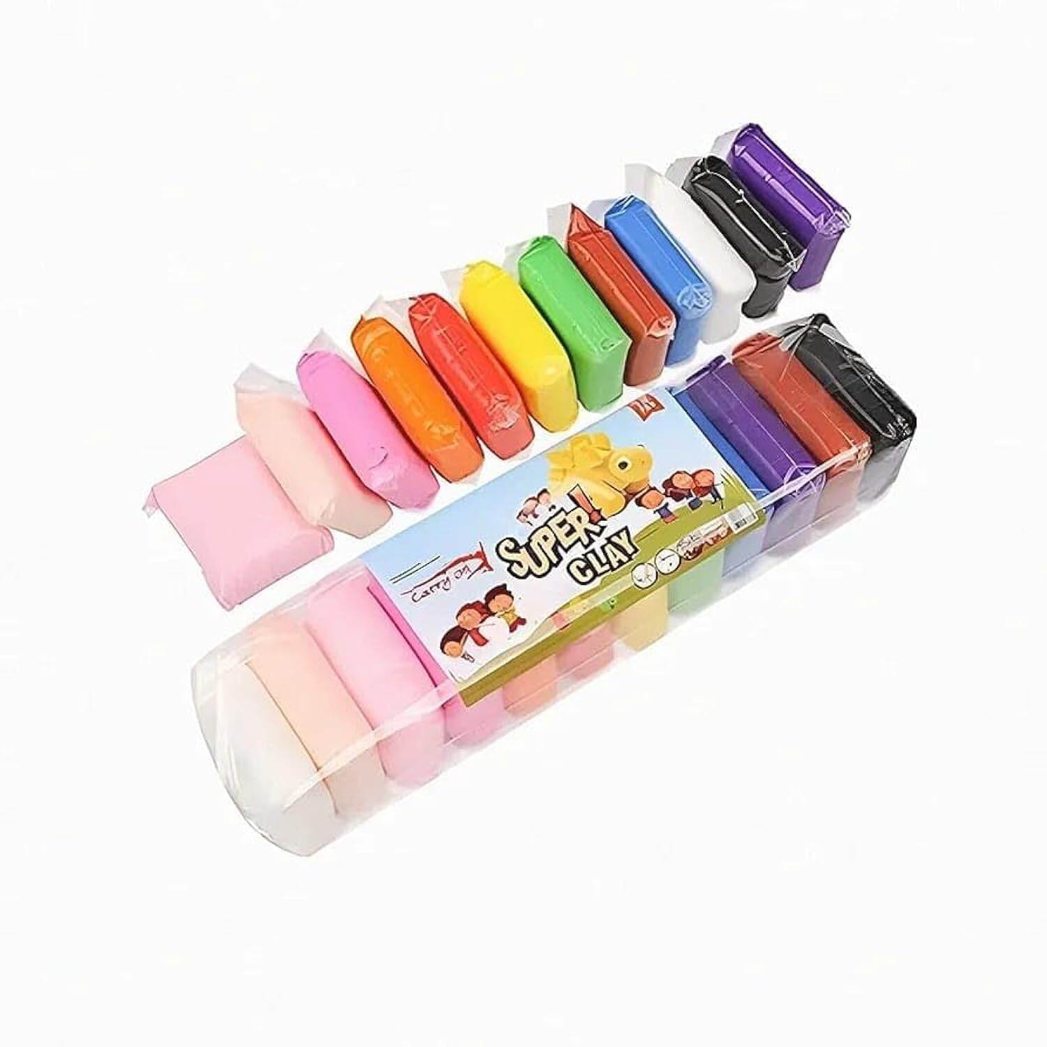 Picture of 12-Color Soft Air-Dry Modeling Clay Set-Multicolor
