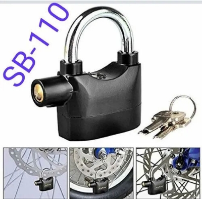 Picture of Large Anti-Theft Alarm Lock for Bike & Door-Black