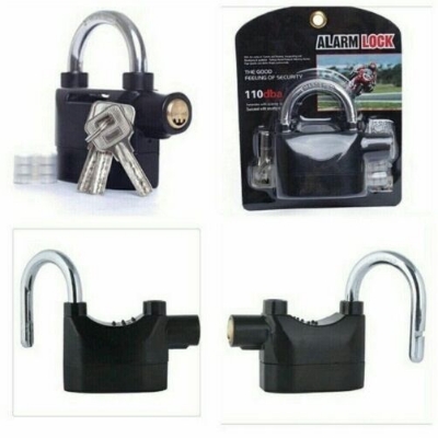 Picture of Large Anti-Theft Alarm Lock for Bike & Door-Black