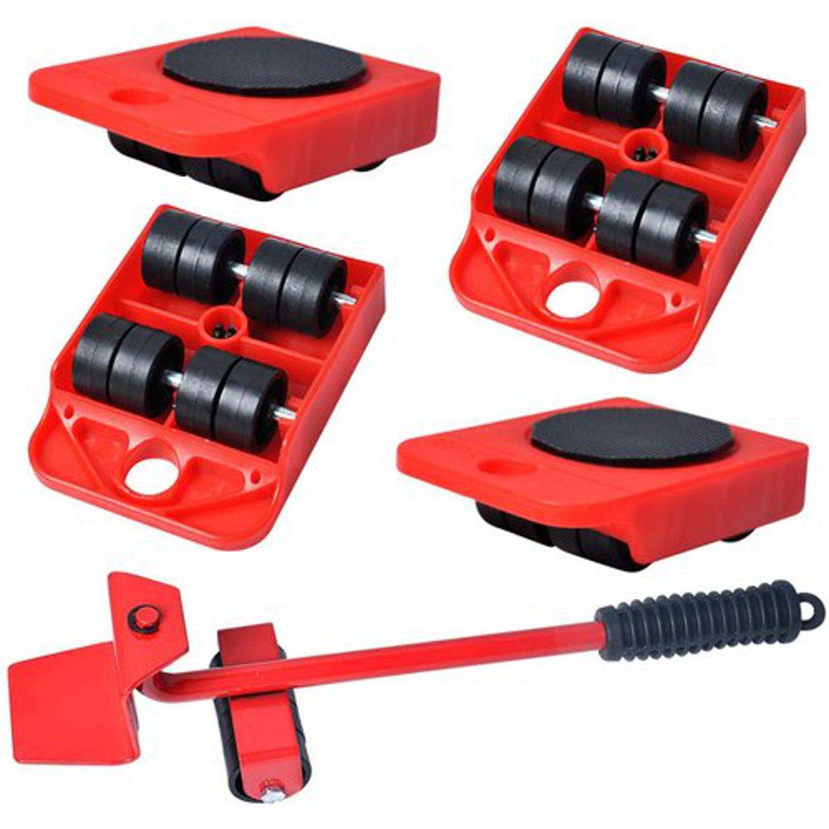 Picture of 5-Piece Heavy-Duty Furniture Moving & Lifting Tool Set-Red