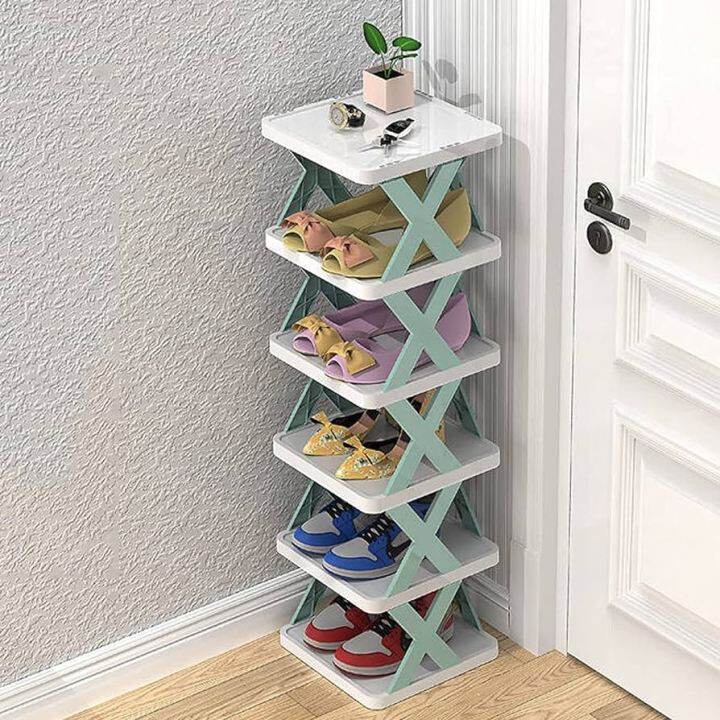 Picture of 5-Layer Foldable Shoe Rack & Storage Organizer-Multicolor