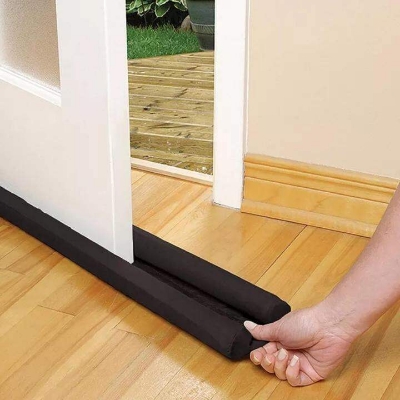 Picture of 93 cm Washable Door Draft Stopper & Sealing Strip-Black