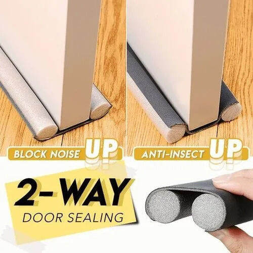 Picture of 93 cm Washable Door Draft Stopper & Sealing Strip-Black