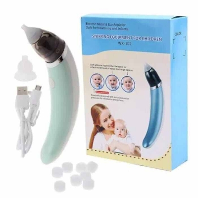 Picture of Electric Baby Nasal Aspirator & Nose Cleaner-White