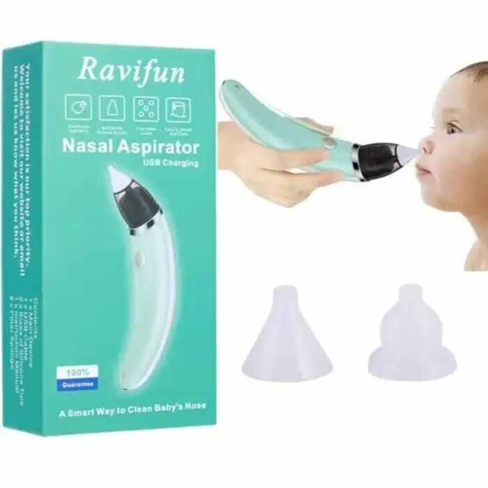 Picture of Electric Baby Nasal Aspirator & Nose Cleaner-White