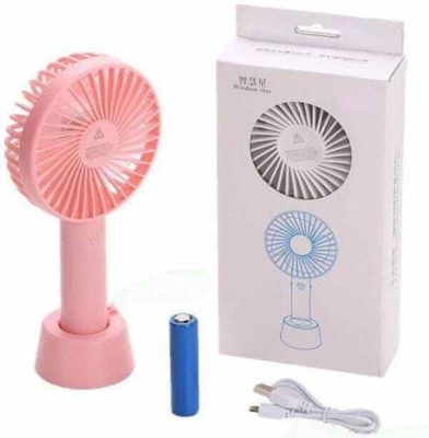 Picture of USB Rechargeable 3-Speed Mini Handheld & Desktop Fan-Multicolor