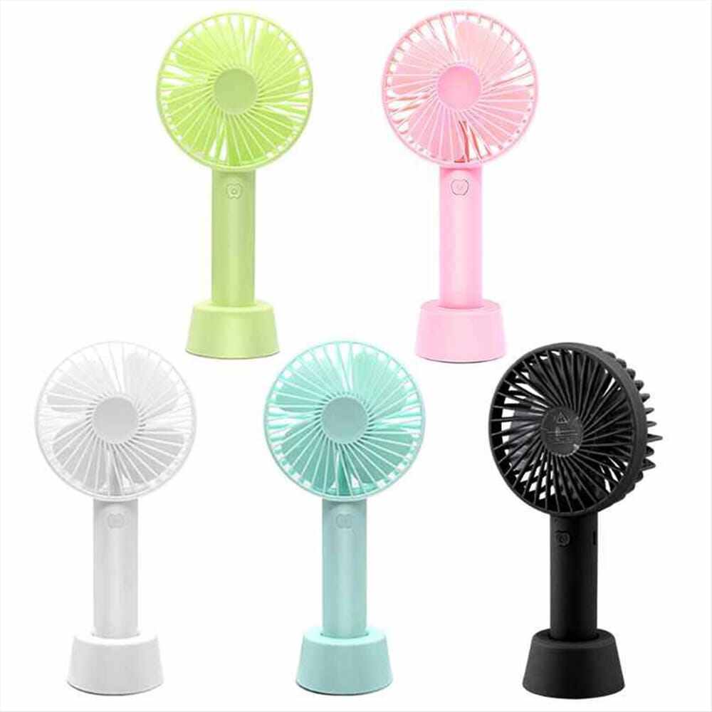 Picture of USB Rechargeable 3-Speed Mini Handheld & Desktop Fan-Multicolor