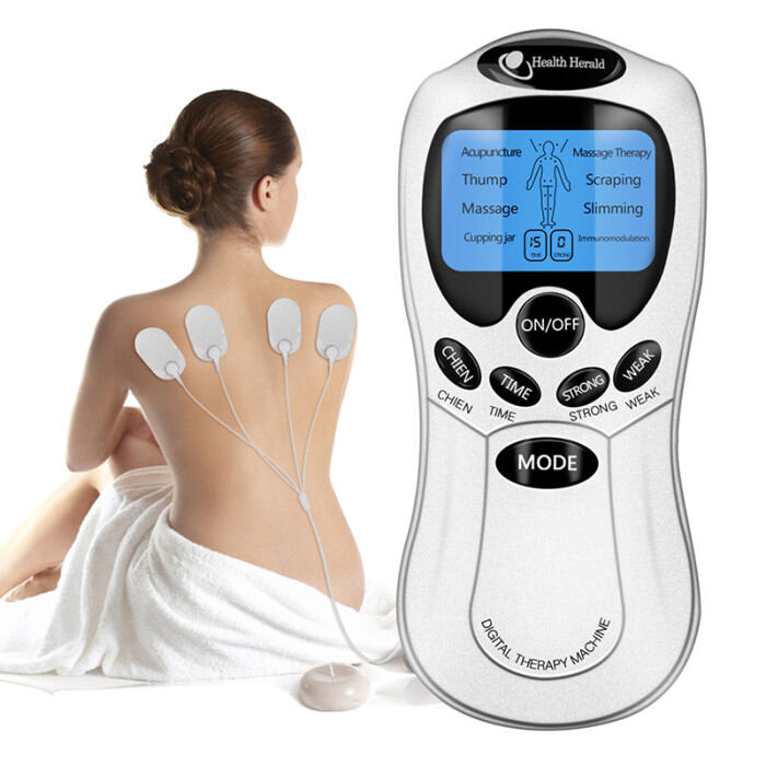 Picture of Digital Therapy Machine with 4 Electrode Pads-White