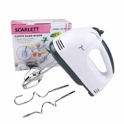 Picture of Scarlet 260W 7-Speed Electric Hand Mixer & Egg Beater - White
