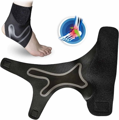 Picture of Plantar X-Wrap Compression Arch & Ankle Support-Black