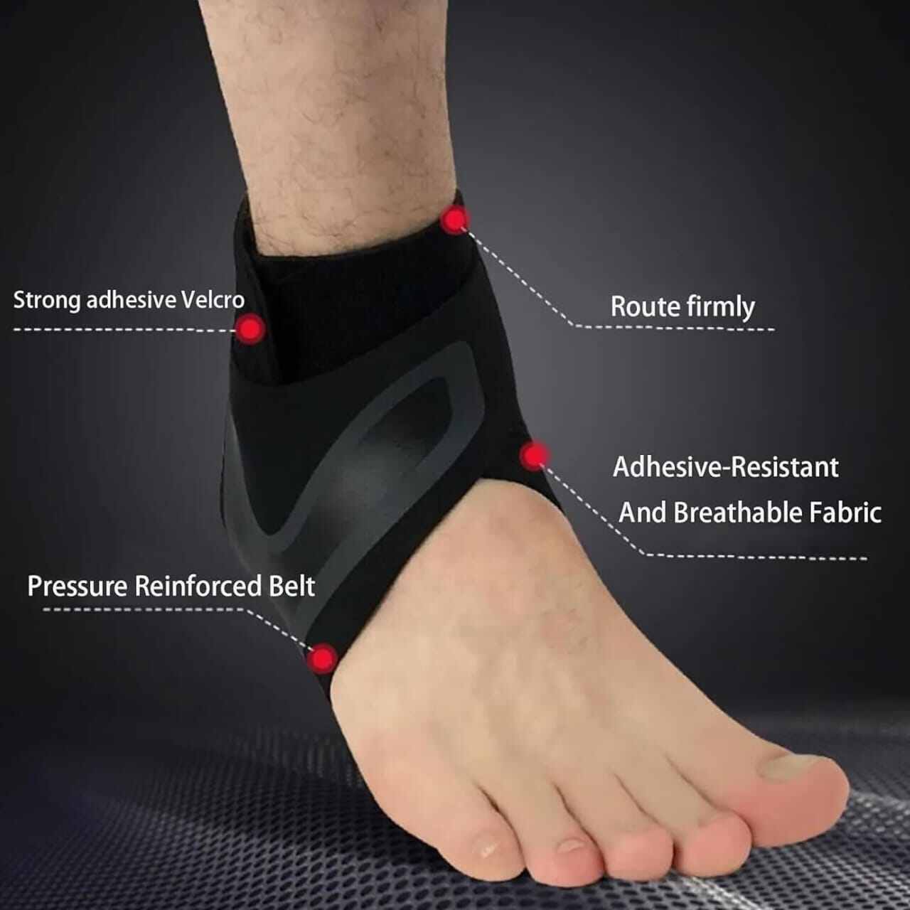 Picture of Plantar X-Wrap Compression Arch & Ankle Support-Black