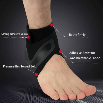 Picture of Plantar X-Wrap Compression Arch & Ankle Support-Black