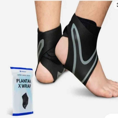 Picture of Plantar X-Wrap Compression Arch & Ankle Support-Black