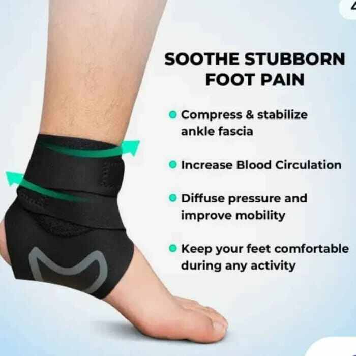 Picture of Plantar X-Wrap Compression Arch & Ankle Support-Black