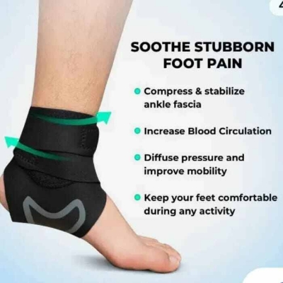 Picture of Plantar X-Wrap Compression Arch & Ankle Support-Black
