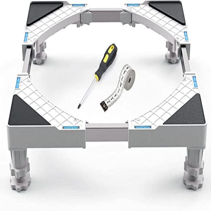 Picture of Adjustable Washing Machine & Refrigerator Base Stand with Wheels-Multicolor