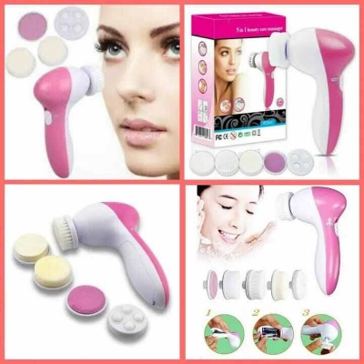 Picture of 5-in-1 Electric Facial Cleansing & Beauty Massager Set-Multicolor