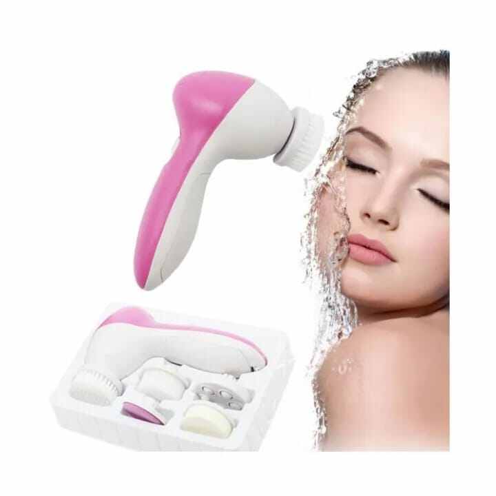 Picture of 5-in-1 Electric Facial Cleansing & Beauty Massager Set-Multicolor