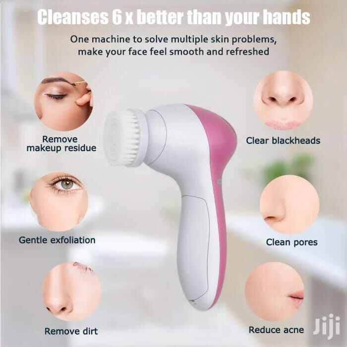 Picture of 5-in-1 Electric Facial Cleansing & Beauty Massager Set-Multicolor