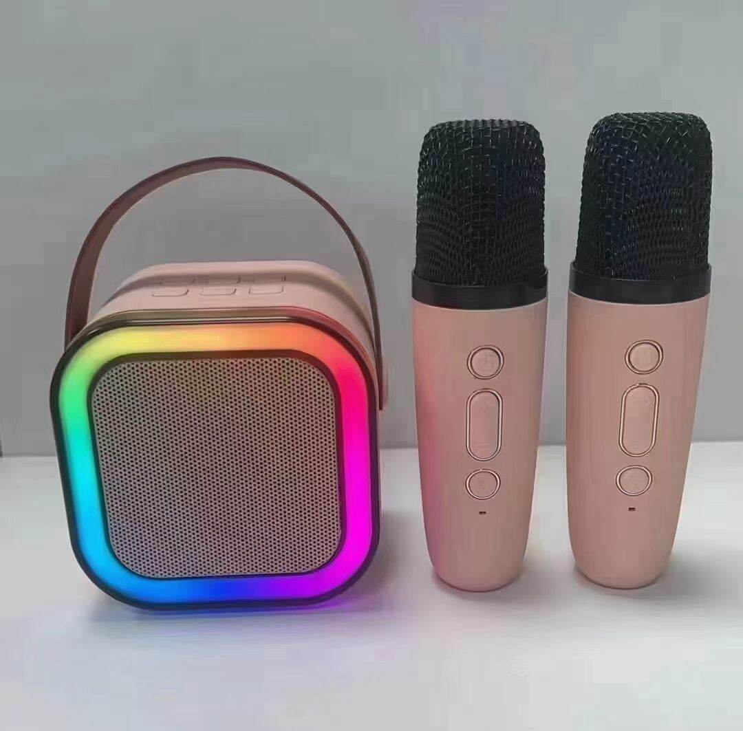 Picture of K-12 Bluetooth 5.3 RGB Karaoke Speaker with 2 Wireless Microphones-Multicolor