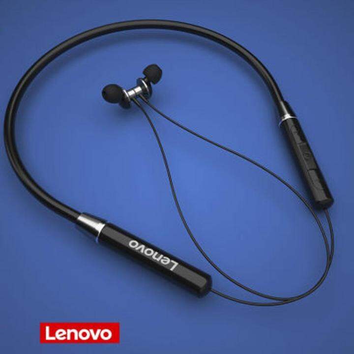 Picture of Lenovo HE05X Bluetooth 5.0 Wireless Neckband Earphones-Black