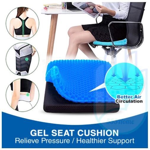 Picture of Breathable Honeycomb Seat Cushion with Non-Slip Cover-Multicolor