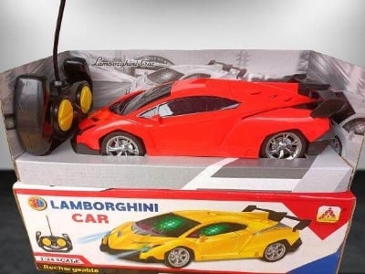 Picture of 3D Lamborghini Rechargeable Remote Control Toy Car-Multicolor