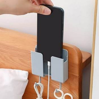 Picture of Wall-Mounted Mobile Charging Holder & Organizer Box-Multicolor