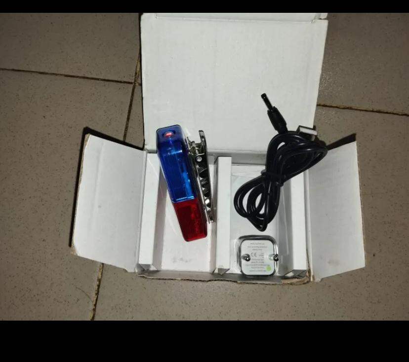 Picture of Red & Blue LED Security Shoulder Warning Light-Multicolor