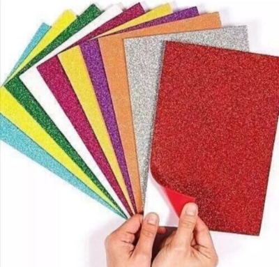 Picture of Colorful Glitter Foam Sheet Pack for Arts & Crafts