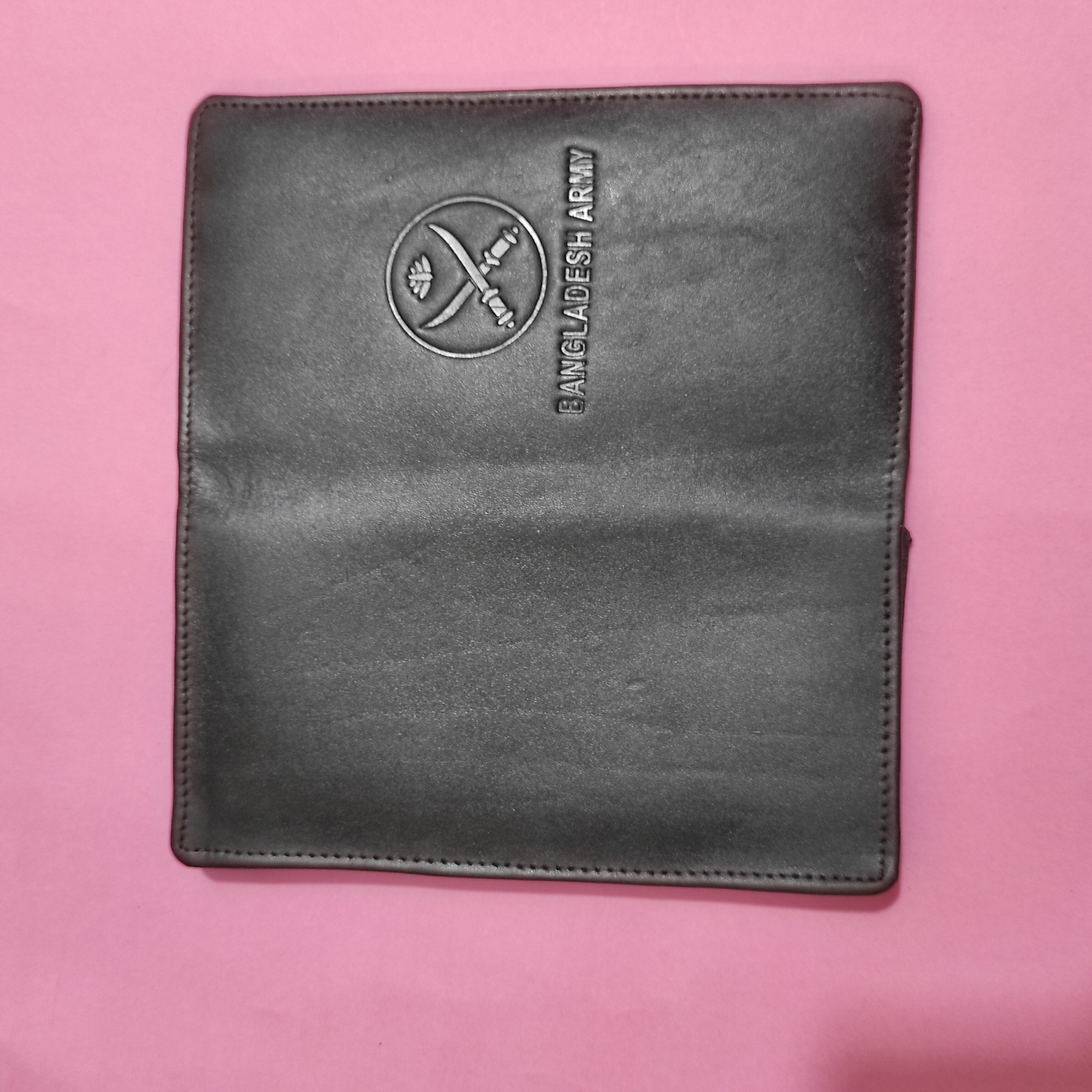Picture of Bangladesh Army Long Leather Bifold Wallet for Men-Black