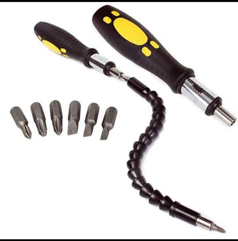Picture of 30 cm Flexible Drill Shaft & Screwdriver Bit Extension-Black