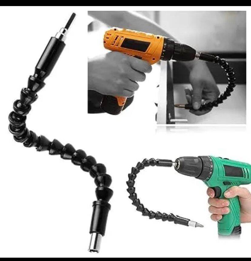 Picture of 30 cm Flexible Drill Shaft & Screwdriver Bit Extension-Black