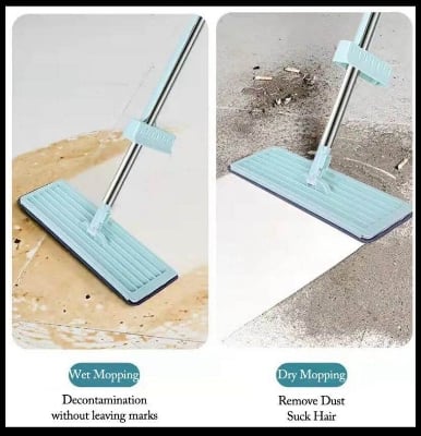 Picture of Self-Wringing Microfiber Floor Mop with 2 Pads-Multicolor