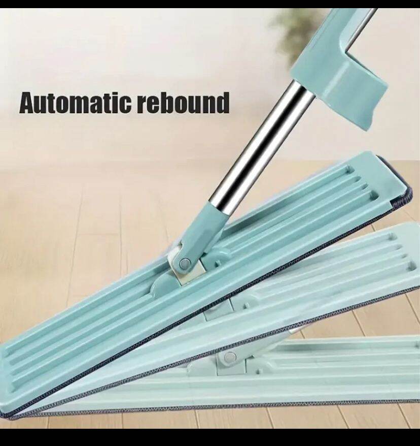 Picture of Self-Wringing Microfiber Floor Mop with 2 Pads-Multicolor