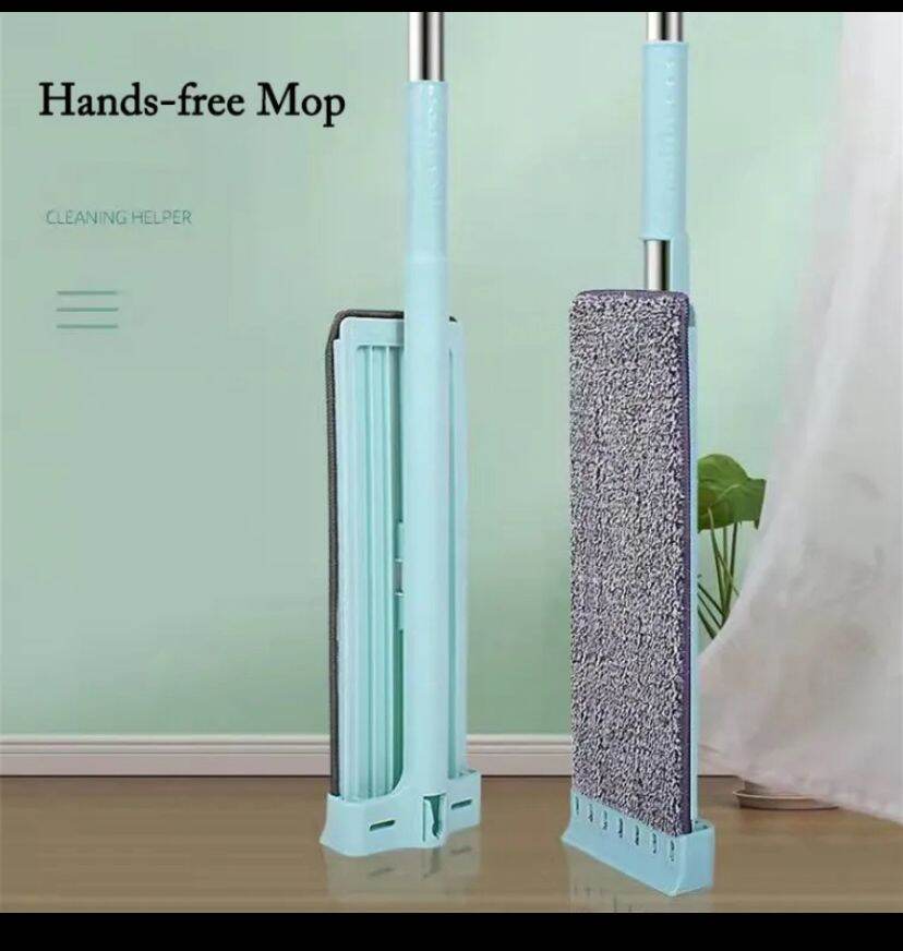 Picture of Self-Wringing Microfiber Floor Mop with 2 Pads-Multicolor