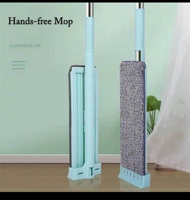 Picture of Self-Wringing Microfiber Floor Mop with 2 Pads-Multicolor
