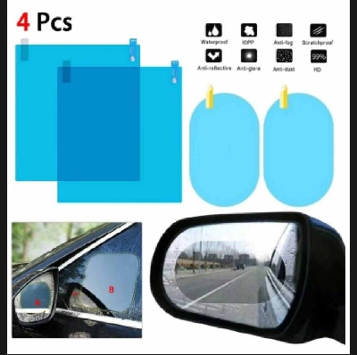 Picture of 4-Piece Anti-Fog & Rainproof Car Rear-View Mirror Film Set