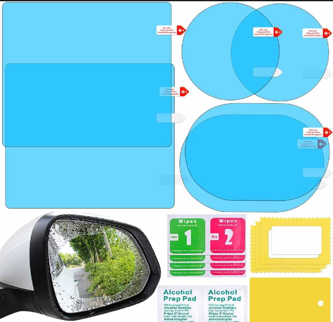 Picture of 4-Piece Anti-Fog & Rainproof Car Rear-View Mirror Film Set