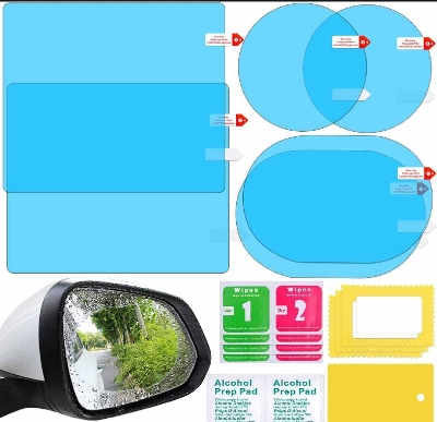 Picture of 4-Piece Anti-Fog & Rainproof Car Rear-View Mirror Film Set