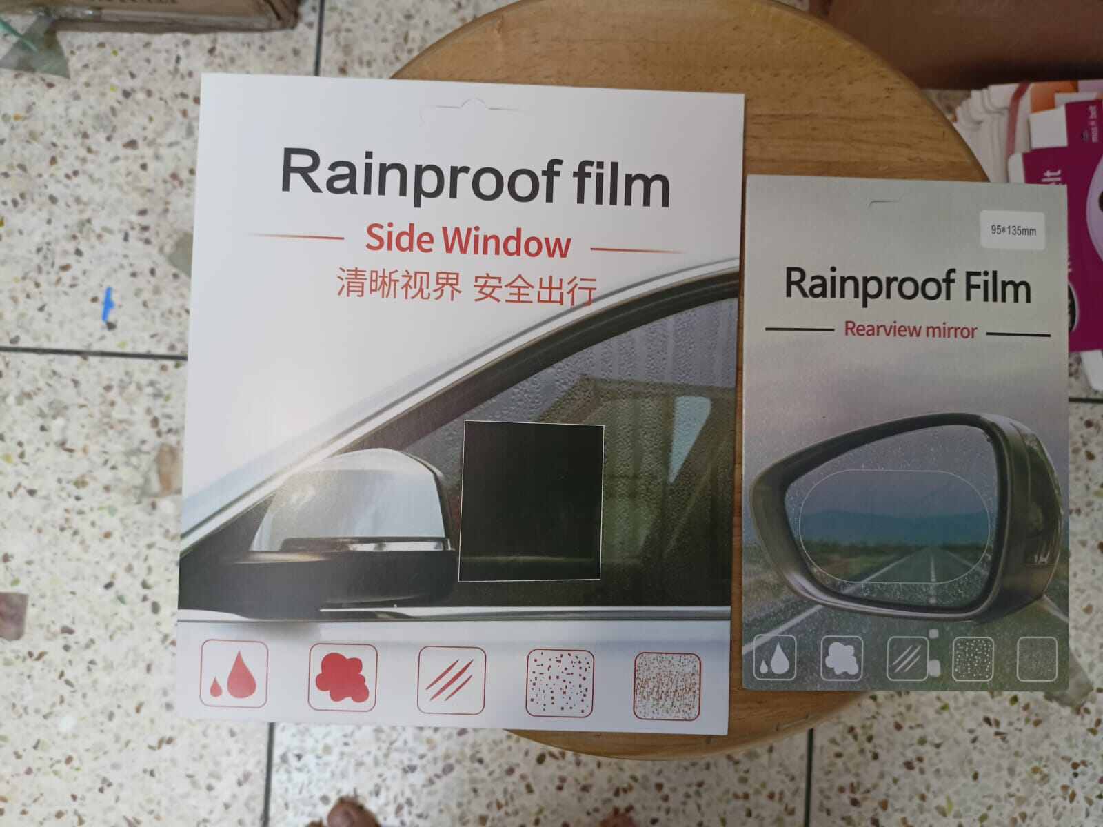Picture of 4-Piece Anti-Fog & Rainproof Car Rear-View Mirror Film Set